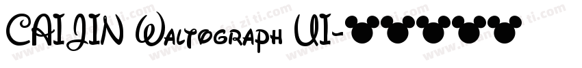 CAIJIN Waltograph UI字体转换